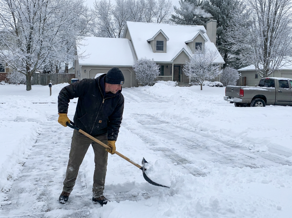 Schneeräumung in den Wintermonaten